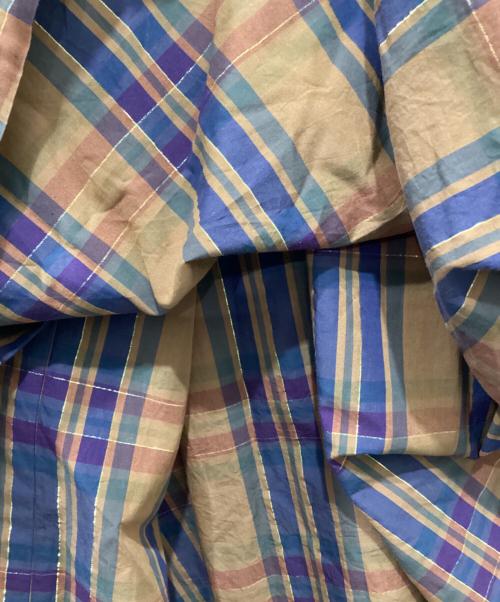 ne quittez pas（ヌキテパ）ne quittez pas (ヌキテパ) POPLIN CHECK EMB SHIRTS DRESS ブラウン サイズ:-の古着・服飾アイテム