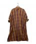 ne quittez pas（ヌキテパ）の古着「POPLIN CHECK EMB SHIRTS DRESS」｜ブラウン