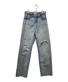 YANUK（ヤヌーク）の古着「LEA BOYS STRAIGHT DMF」｜インディゴ