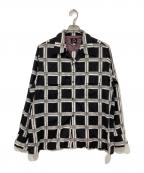 Needlesニードルズ）の古着「Classic Shirt-R/C Lawn Cloth」｜ブラック×ホワイト