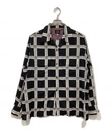 Needles（ニードルズ）の古着「Classic Shirt-R/C Lawn Cloth」｜ブラック×ホワイト