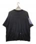 MAISON SPECIAL (メゾンスペシャル) 5 Colors Jacquard Prime-Over Short Sleeve Crew Neck Knit T-Shirt ブラック サイズ:2：8000円
