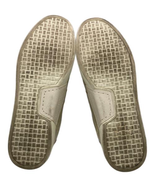 FOOT INDUSTRY（フットインダストリー）FOOT INDUSTRY (フットインダストリー) ローカットスニーカー ゴールド サイズ:27.5cｍの古着・服飾アイテム