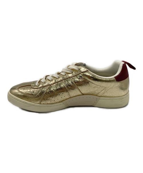 FOOT INDUSTRY（フットインダストリー）FOOT INDUSTRY (フットインダストリー) ローカットスニーカー ゴールド サイズ:27.5cｍの古着・服飾アイテム