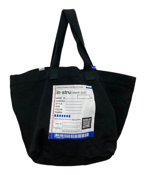 in・stru(men-tal).（インストルメンタル）in・stru(men-tal). (インストルメンタル) Big Name Tote Bag ブラックの古着・服飾アイテム