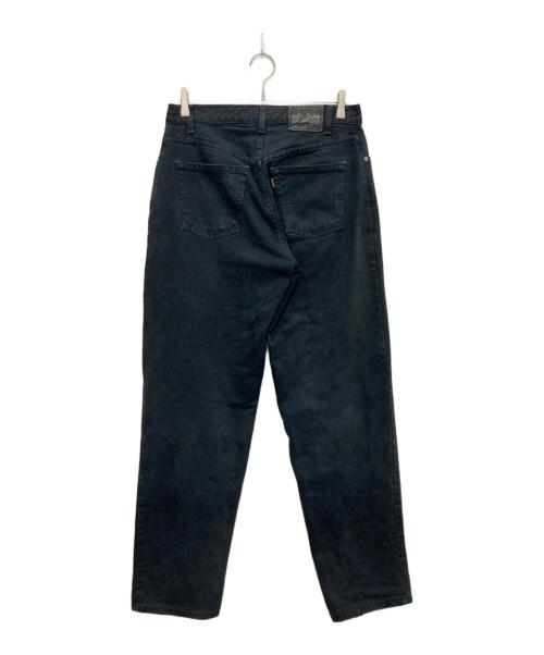 LEVI'S SILVERTAB（リーバイス）LEVI'S silvertab (リーバイス) LOOSEブラックデニムパンツ ブラック サイズ:30の古着・服飾アイテム