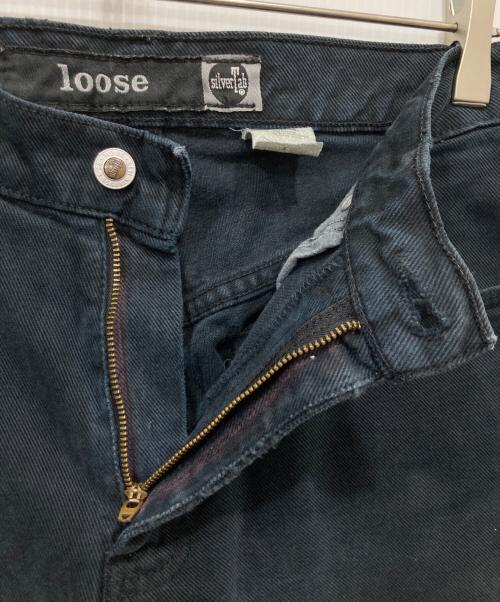 LEVI'S SILVERTAB（リーバイス）LEVI'S silvertab (リーバイス) LOOSEブラックデニムパンツ ブラック サイズ:30の古着・服飾アイテム
