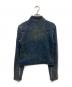 open Yy (オープンワイワイ) Faded Biker Jacket ネイビー×グリーン サイズ:2：12000円