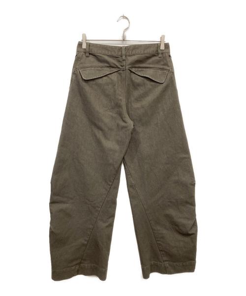 norybrand（ノーリーブランド）norybrand (ノーリーブランド) カーブフィットパンツ カーキ サイズ:Mの古着・服飾アイテム