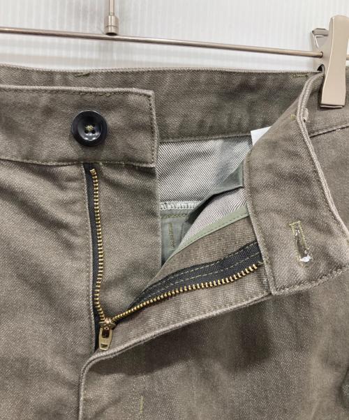 norybrand（ノーリーブランド）norybrand (ノーリーブランド) カーブフィットパンツ カーキ サイズ:Mの古着・服飾アイテム