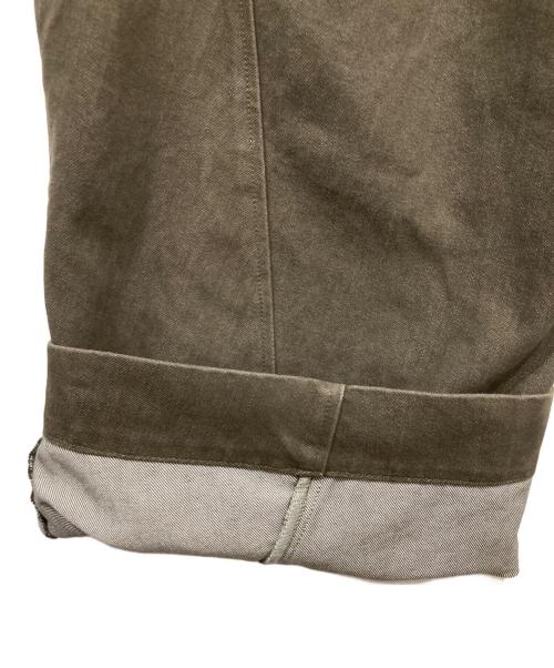 norybrand（ノーリーブランド）norybrand (ノーリーブランド) カーブフィットパンツ カーキ サイズ:Mの古着・服飾アイテム