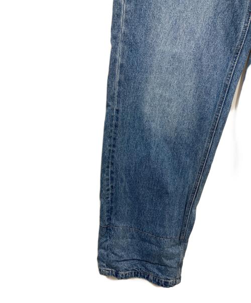 ronron（ロンロン）ronron (ロンロン) PATCH ROLL UP DENIM PANTS WHITE DOT インディゴ サイズ:Mの古着・服飾アイテム