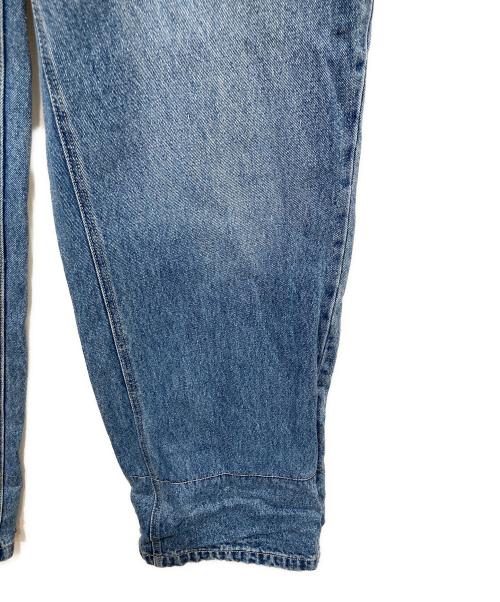 ronron（ロンロン）ronron (ロンロン) PATCH ROLL UP DENIM PANTS WHITE DOT インディゴ サイズ:Mの古着・服飾アイテム