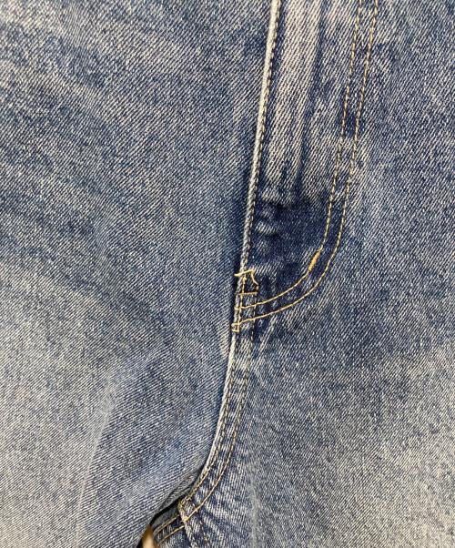 ronron（ロンロン）ronron (ロンロン) PATCH ROLL UP DENIM PANTS WHITE DOT インディゴ サイズ:Mの古着・服飾アイテム