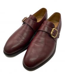 Ducker & Son（ダッカー・アンド・サン）の古着「モンクストラップシューズ」｜ボルドー