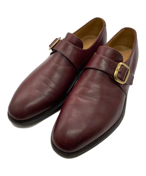 Ducker & Son（ダッカー・アンド・サン）Ducker & Son (ダッカー・アンド・サン) モンクストラップシューズ ボルドー サイズ:6 1/2の古着・服飾アイテム