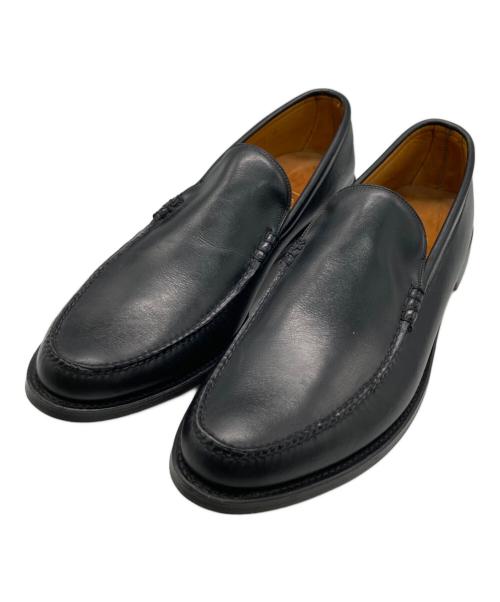 Nettleton（ネットルトン）Nettleton (ネットルトン) ヴァンプローファー ブラック サイズ:9の古着・服飾アイテム
