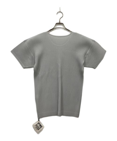 HOMME PLISSE ISSEY MIYAKE（オム プリッセ イッセイ ミヤケ）HOMME PLISSE ISSEY MIYAKE (オム プリッセ イッセイ ミヤケ) BASICS プリーツカットソー グレー サイズ:3 未使用品の古着・服飾アイテム