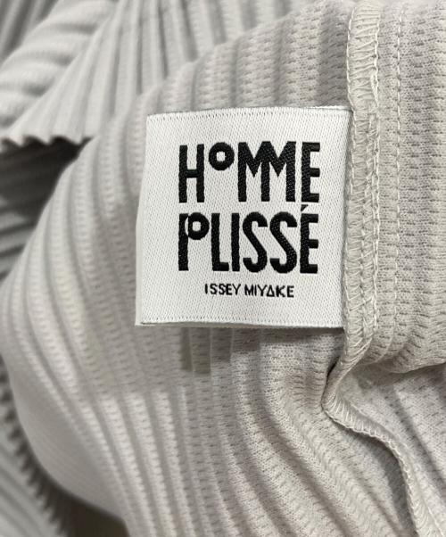 HOMME PLISSE ISSEY MIYAKE（オム プリッセ イッセイ ミヤケ）HOMME PLISSE ISSEY MIYAKE (オム プリッセ イッセイ ミヤケ) BASICS プリーツカットソー グレー サイズ:3 未使用品の古着・服飾アイテム