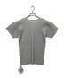 HOMME PLISSE ISSEY MIYAKE (オム プリッセ イッセイ ミヤケ) BASICS プリーツカットソー グレー サイズ:3 未使用品：18000円