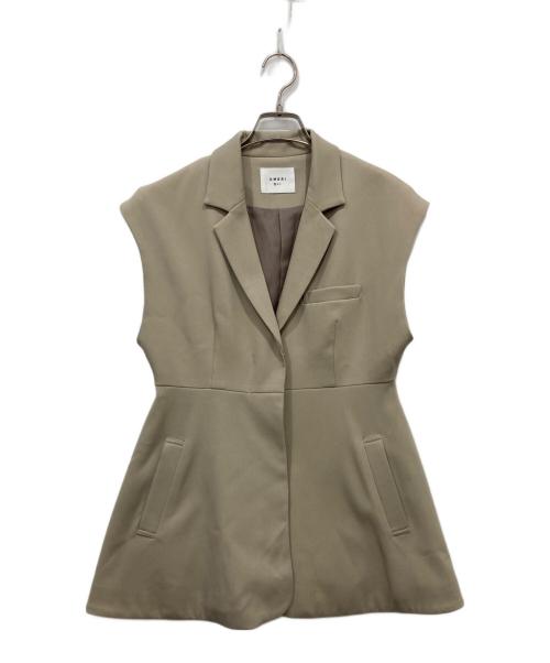 Ameri（アメリ）AMERI (アメリ) PEPLUM JACKET ベージュ サイズ:Sの古着・服飾アイテム