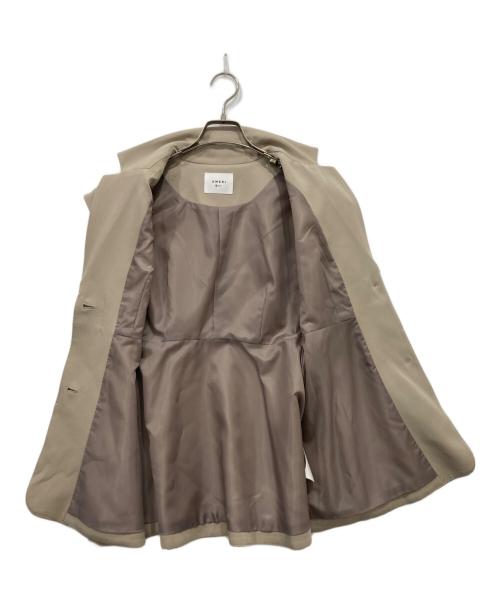 Ameri（アメリ）AMERI (アメリ) PEPLUM JACKET ベージュ サイズ:Sの古着・服飾アイテム