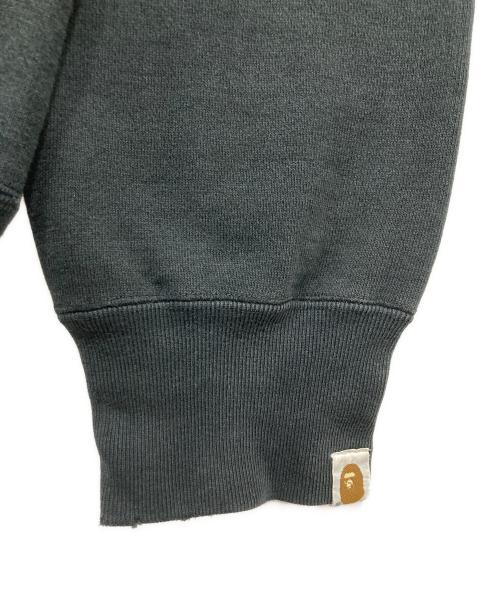 A BATHING APE（アベイシングエイプ）A BATHING APE (アベイシングエイプ) 刺繍デザインスウェット ブラック サイズ:Lの古着・服飾アイテム