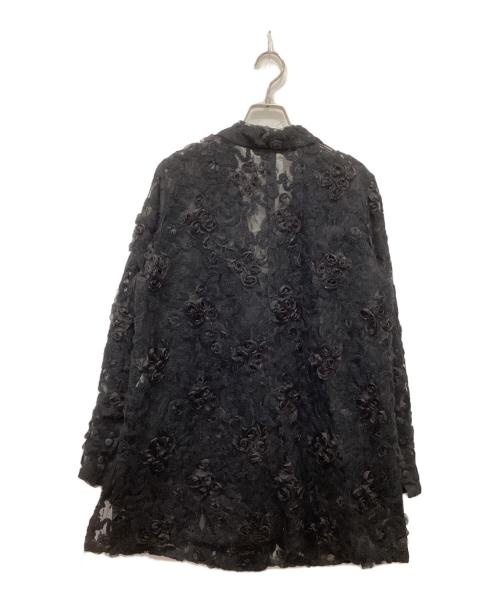 Ameri（アメリ）Ameri (アメリ) FLOWER MIX LACE SHEER JACKET ブラック サイズ:Freeの古着・服飾アイテム