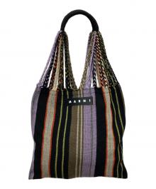 MARNI（マルニ）の古着「フラワーカフェ トートバッグ」｜ブラック