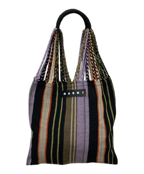 MARNI（マルニ）MARNI (マルニ) フラワーカフェ トートバッグ ブラックの古着・服飾アイテム
