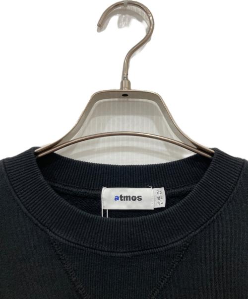 ATMOS（アトモス）ATMOS (アトモス) Flocky Print Sweatshirt ブラック サイズ:L 未使用品の古着・服飾アイテム