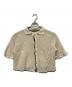 NKNIT（ンニット）の古着「mesh♡pattern KNIT shirt」｜ブラウン×グリーン