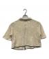 NKNIT (ンニット) mesh♡pattern KNIT shirt ブラウン×グリーン サイズ:1：7000円