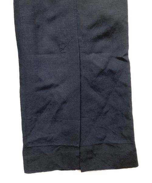 Mame Kurogouchi（マメクロゴウチ）Mame Kurogouchi (マメクロゴウチ) Viscose Hemp Sleeveless Jump Suit ネイビー サイズ:2の古着・服飾アイテム