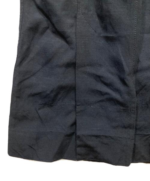 Mame Kurogouchi（マメクロゴウチ）Mame Kurogouchi (マメクロゴウチ) Viscose Hemp Sleeveless Jump Suit ネイビー サイズ:2の古着・服飾アイテム