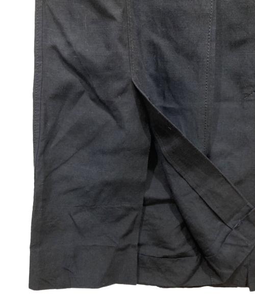 Mame Kurogouchi（マメクロゴウチ）Mame Kurogouchi (マメクロゴウチ) Viscose Hemp Sleeveless Jump Suit ネイビー サイズ:2の古着・服飾アイテム