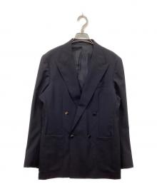 UNITED ARROWS（ユナイテッドアローズ）の古着「ウールトロピカル ダブルブレストジャケット」｜ブラック