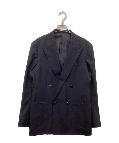 UNITED ARROWS（ユナイテッドアローズ）UNITED ARROWS (ユナイテッドアローズ) ウールトロピカル ダブルブレストジャケット ブラック サイズ:46の古着・服飾アイテム