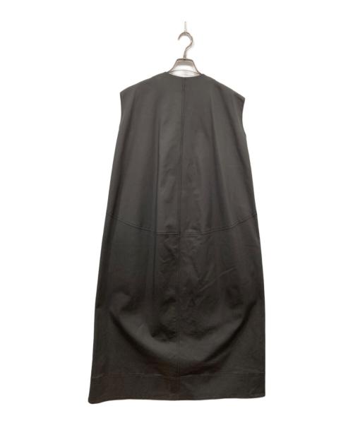 LOHEN（ローヘン）LOHEN (ローヘン) フロントZIPフォルムロングワンピース グレー サイズ:Freeの古着・服飾アイテム
