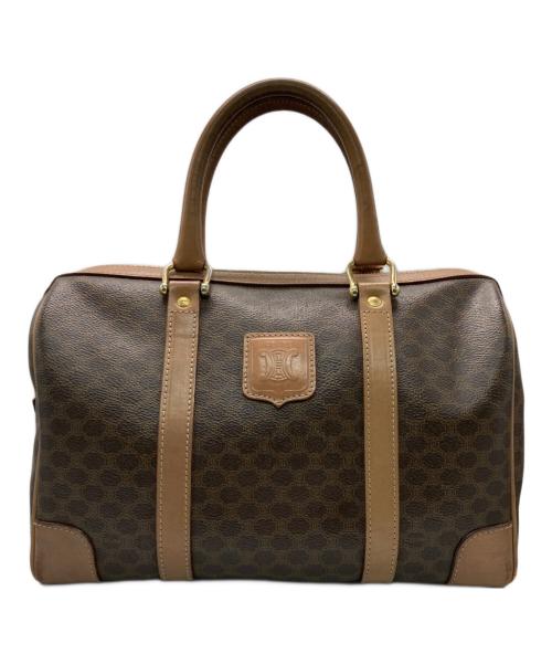CELINE（セリーヌ）CELINE (セリーヌ) マカダムミニボストンバッグ ブラウンの古着・服飾アイテム