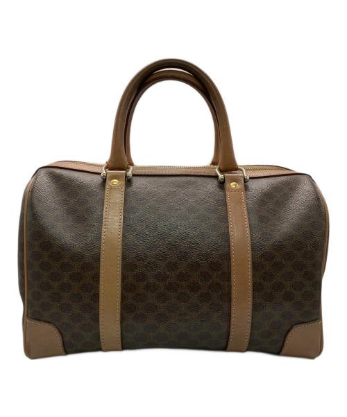 CELINE（セリーヌ）CELINE (セリーヌ) マカダムミニボストンバッグ ブラウンの古着・服飾アイテム