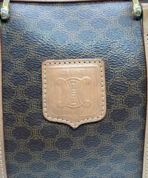 CELINE（セリーヌ）CELINE (セリーヌ) マカダムミニボストンバッグ ブラウンの古着・服飾アイテム