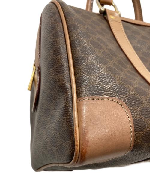 CELINE（セリーヌ）CELINE (セリーヌ) マカダムミニボストンバッグ ブラウンの古着・服飾アイテム
