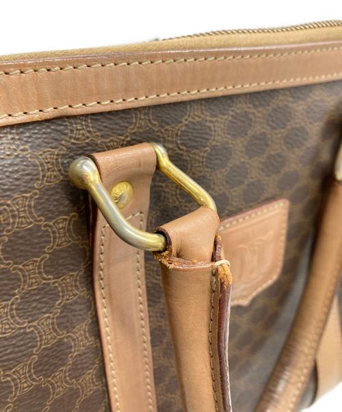 CELINE（セリーヌ）CELINE (セリーヌ) マカダムミニボストンバッグ ブラウンの古着・服飾アイテム