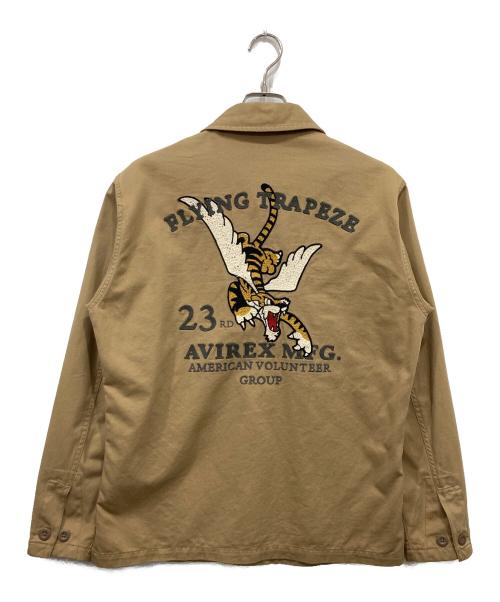 AVIREX（アヴィレックス）AVIREX (アヴィレックス) フライングタイガー ミリタリーシャツ ブラウン サイズ:Lの古着・服飾アイテム