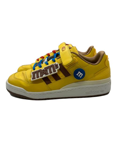 adidas（アディダス）adidas (アディダス) m&m's (エムアンドエムズ) Forum Low/フォーラム ロー イエロー×ブラウン サイズ:27.5の古着・服飾アイテム