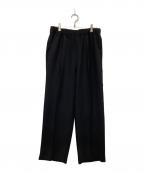 D.O UNITED ARROWS BY DAISUKE OBANAディーオーユナイテッドアローズバイダイスケオバナ）の古着「WIDE STRT PANTS」｜ブラック