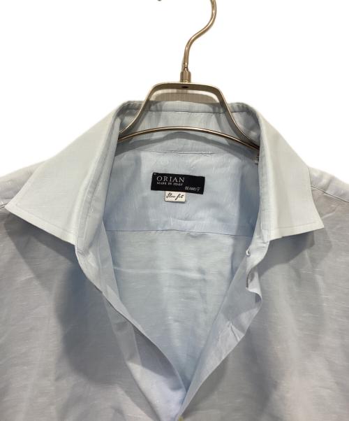 BEAMS F（ビームスエフ）BEAMS F (ビームスエフ) ORIAN (オリアン) 長袖シャツ ブルー サイズ:43/17の古着・服飾アイテム