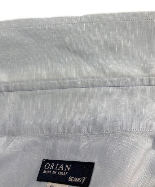 BEAMS F（ビームスエフ）BEAMS F (ビームスエフ) ORIAN (オリアン) 長袖シャツ ブルー サイズ:43/17の古着・服飾アイテム