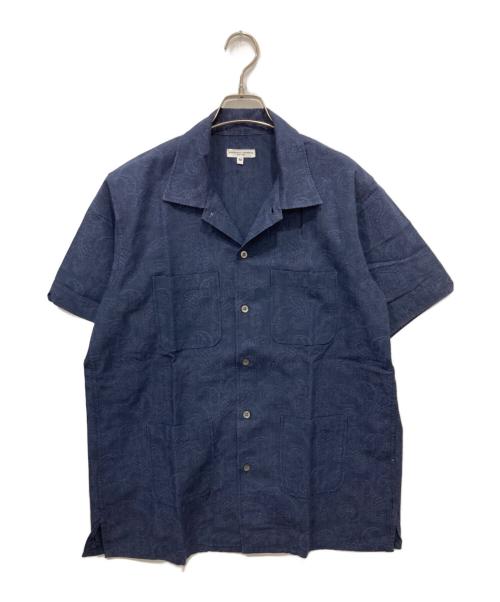 Engineered Garments（エンジニアド ガーメンツ）Engineered Garments (エンジニアド ガーメンツ) コットンリネンペイズリーシャツ ネイビー サイズ:Mの古着・服飾アイテム